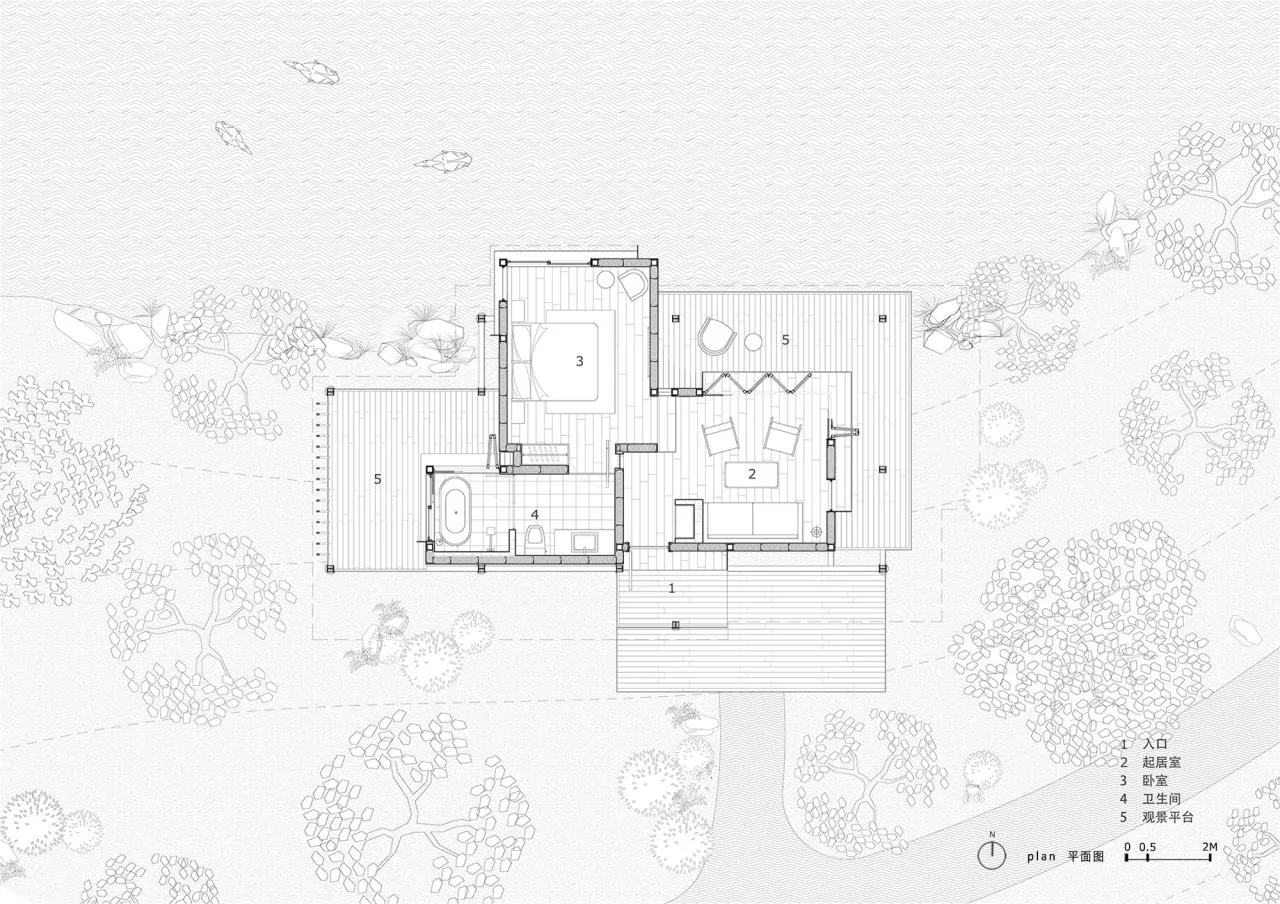BIM Architecture | Fuyang Yangpi Lake Wetland Ecological Hotel/Jianlin Architecture