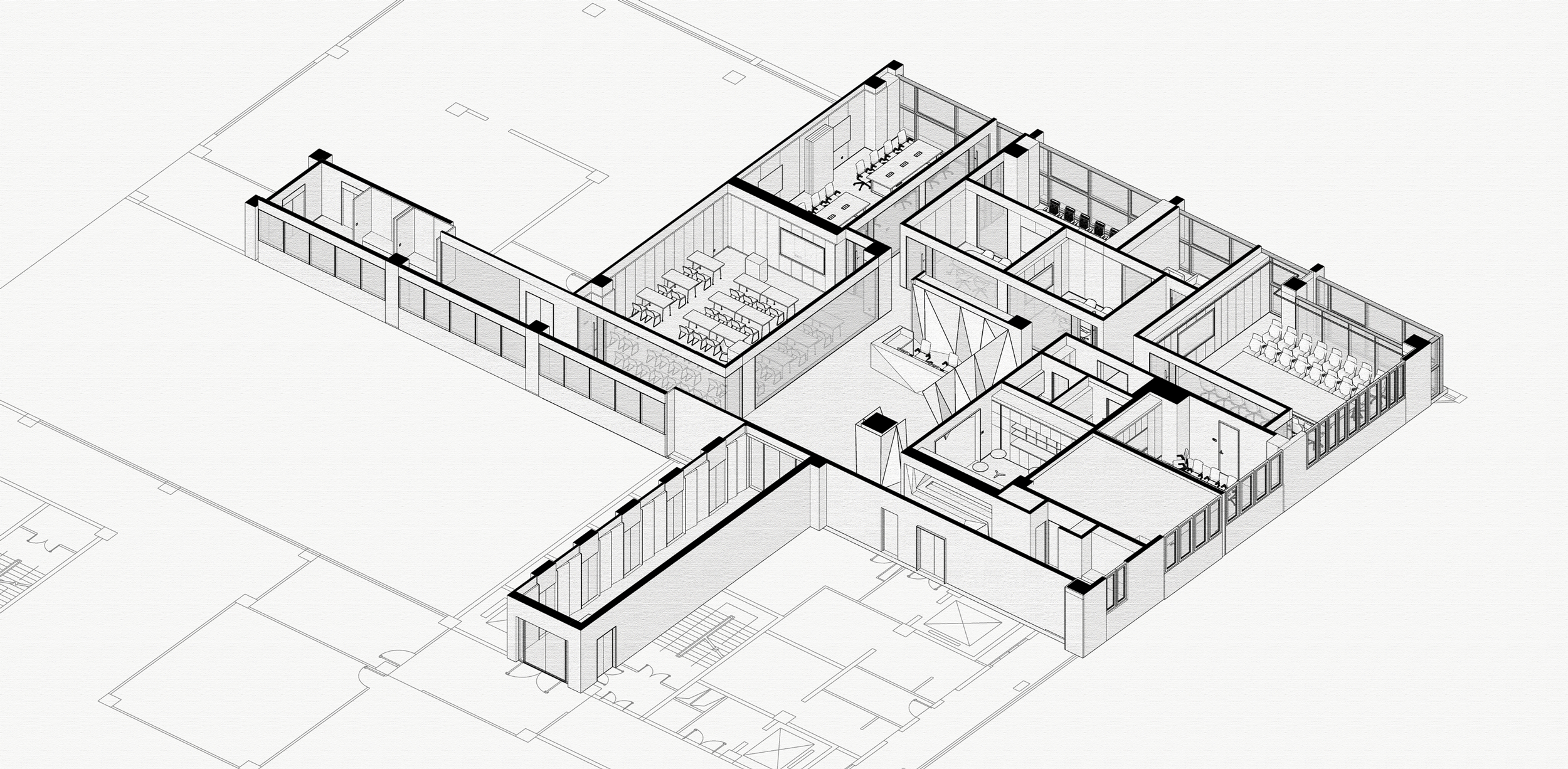 BIM Architecture | Prelude of Light: Renovation of Law Firm Office Space/CCDI International Smart Interior Design