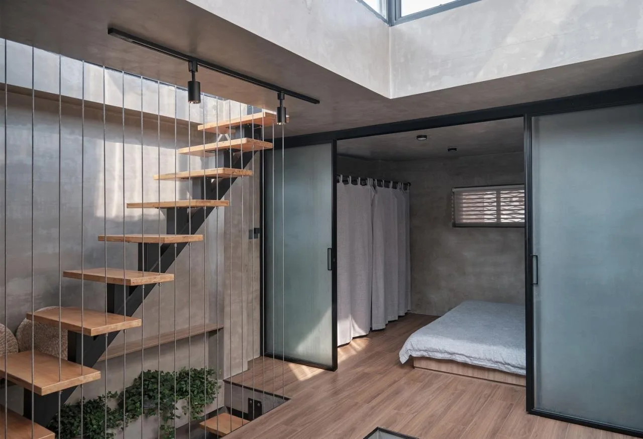 BIM building | 80 square meter cabin renovation: One stack/original building