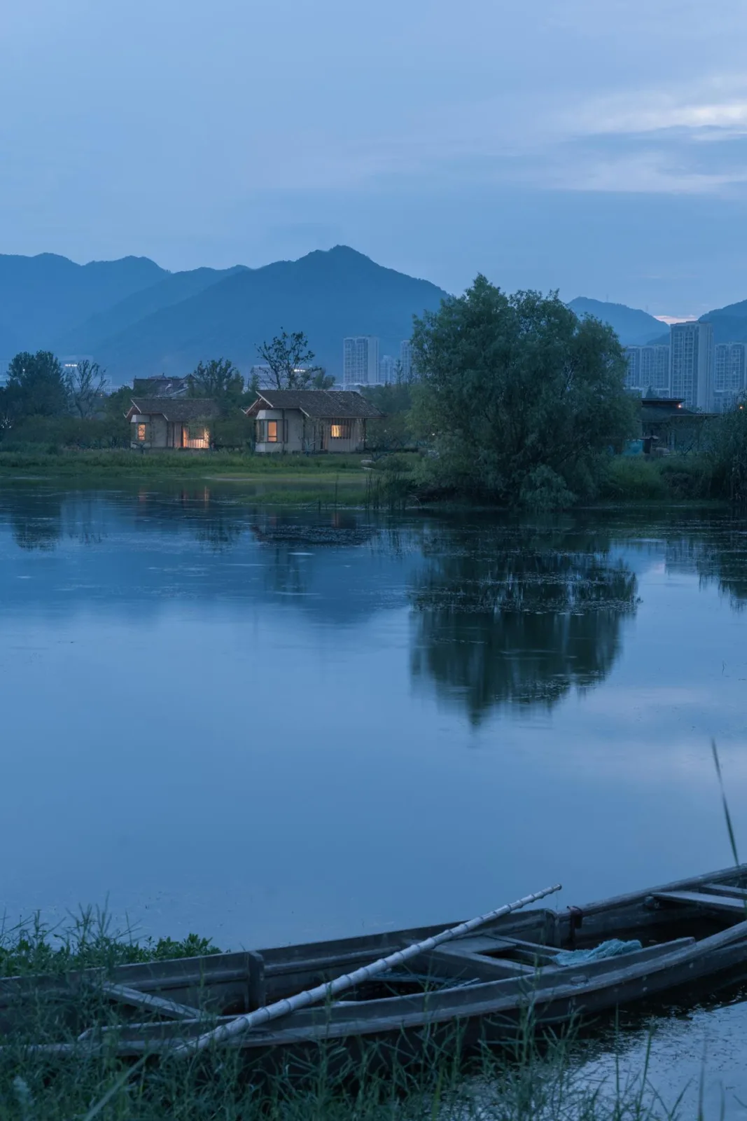 BIM Architecture | Fuyang Yangpi Lake Wetland Ecological Hotel/Jianlin Architecture