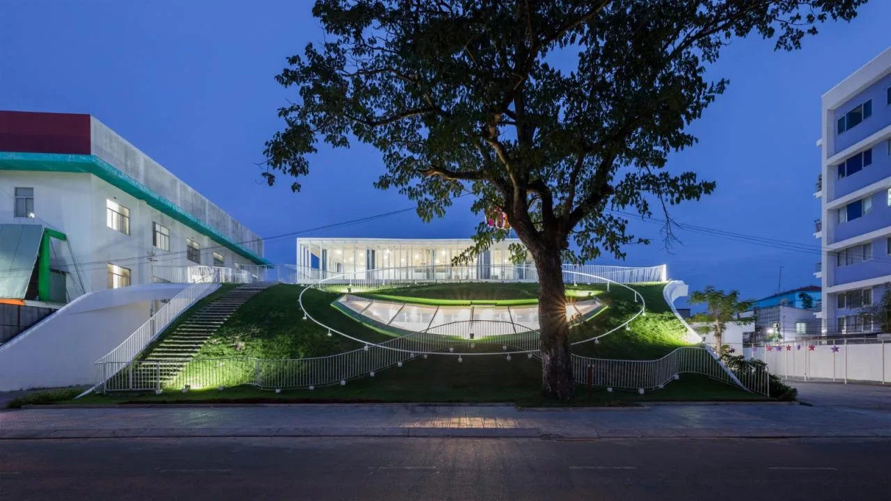 BIM Architecture | Secret Base Under the Mountain Slope: TTC Elite Ben Tre Kindergarten/KIENTRUC O