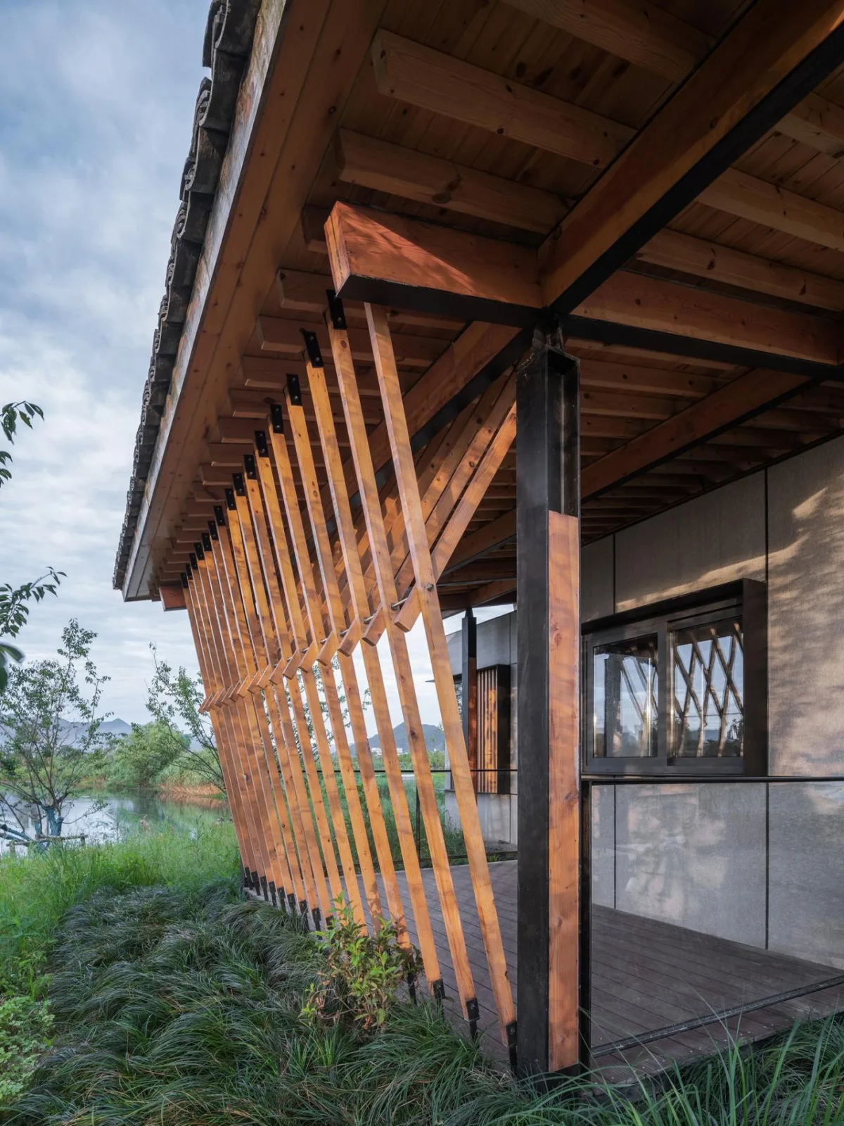 BIM Architecture | Fuyang Yangpi Lake Wetland Ecological Hotel/Jianlin Architecture