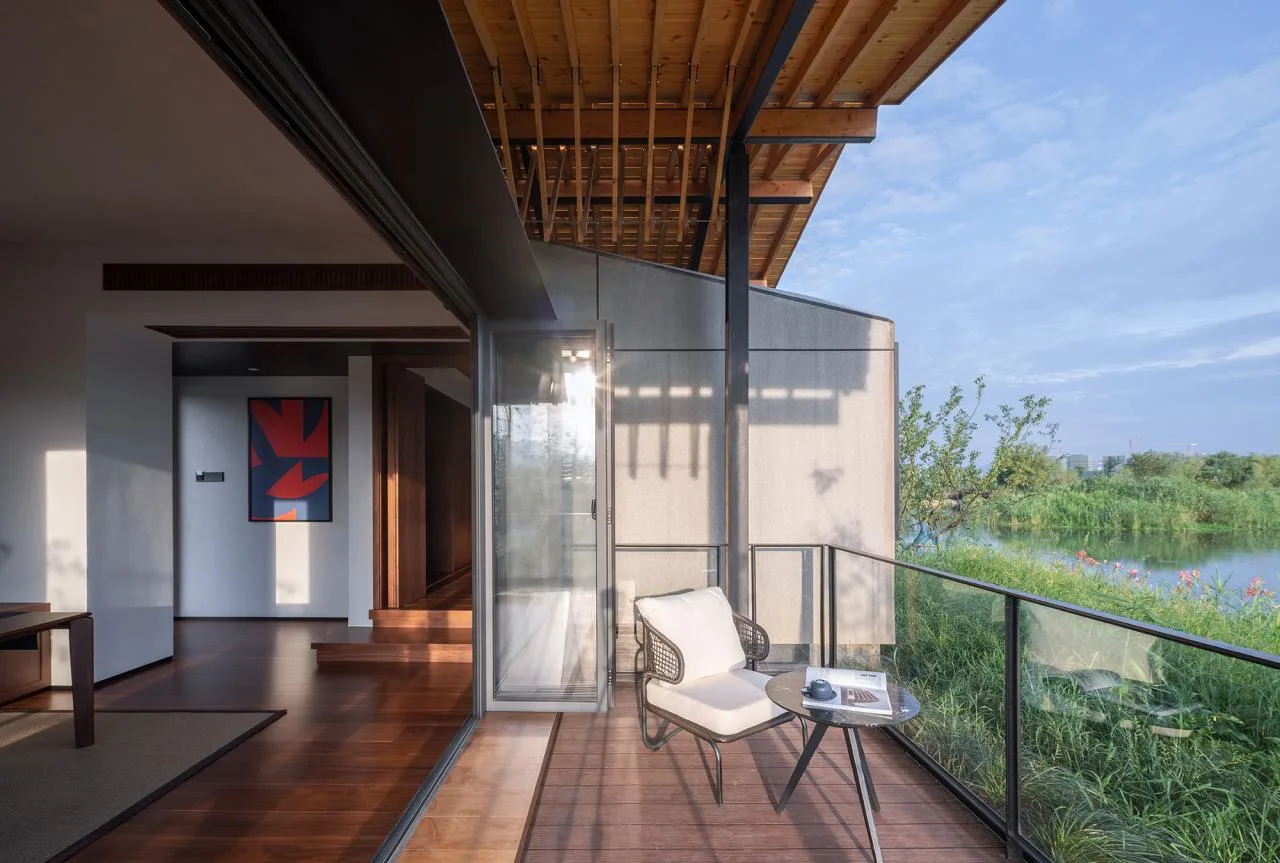 BIM Architecture | Fuyang Yangpi Lake Wetland Ecological Hotel/Jianlin Architecture