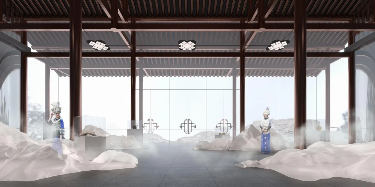 BIM Architecture | Leishan Cloud House: Scheme Design for Xijiang Qianhu Miao Village Cultural Center/Outsiders Architecture