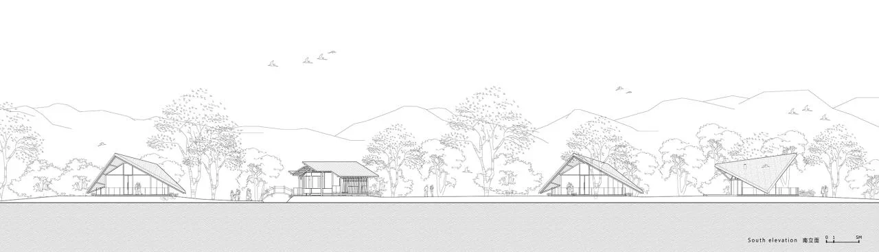 BIM Architecture | Fuyang Yangpi Lake Wetland Ecological Hotel/Jianlin Architecture