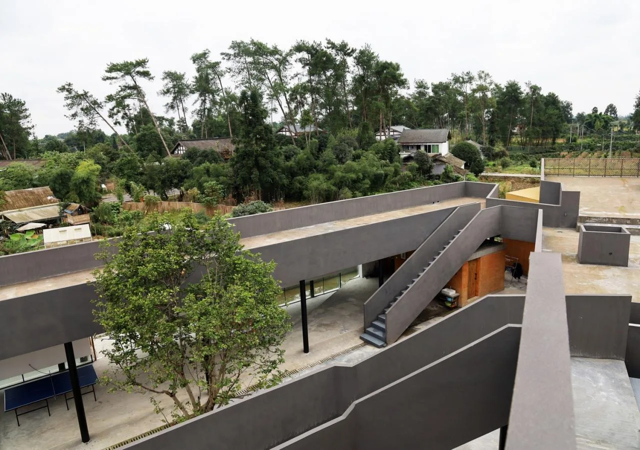 BIM Architecture | Mingting Rural Natural School/Vibrant and Splashing Architecture Studio