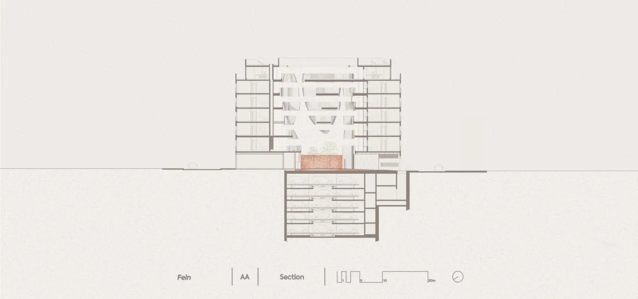 BIM Architecture | Drift like Central Apartment Building/HQ Architects