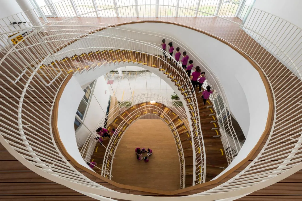 BIM Architecture | Secret Base Under the Mountain Slope: TTC Elite Ben Tre Kindergarten/KIENTRUC O