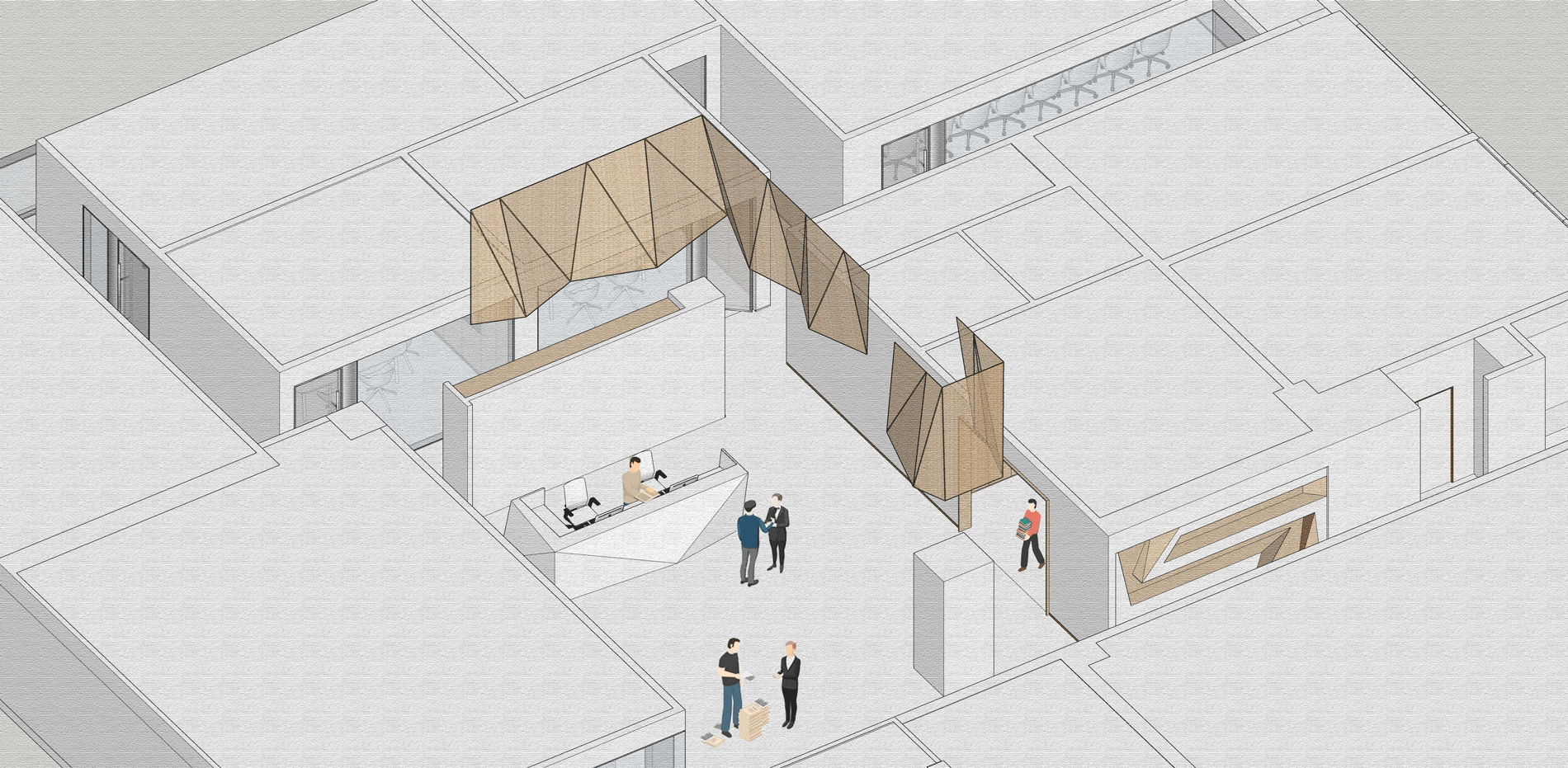 BIM Architecture | Prelude of Light: Renovation of Law Firm Office Space/CCDI International Smart Interior Design