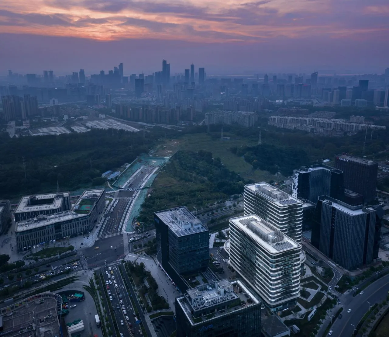 BIM Architecture | Flow Facade Balance Square Volume: Nanjing Jindiwei New▪ Yuhua Innovation Center/Chengzhi Design