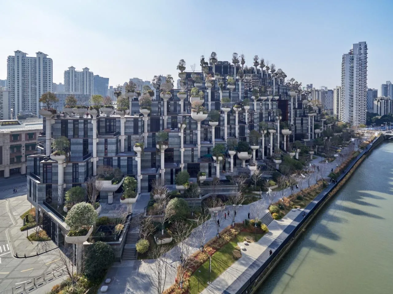 BIM Architecture | Exploring the Structure of Suhe New Landmark: Tian'an Qianshu Phase I Unveils/Aoyana