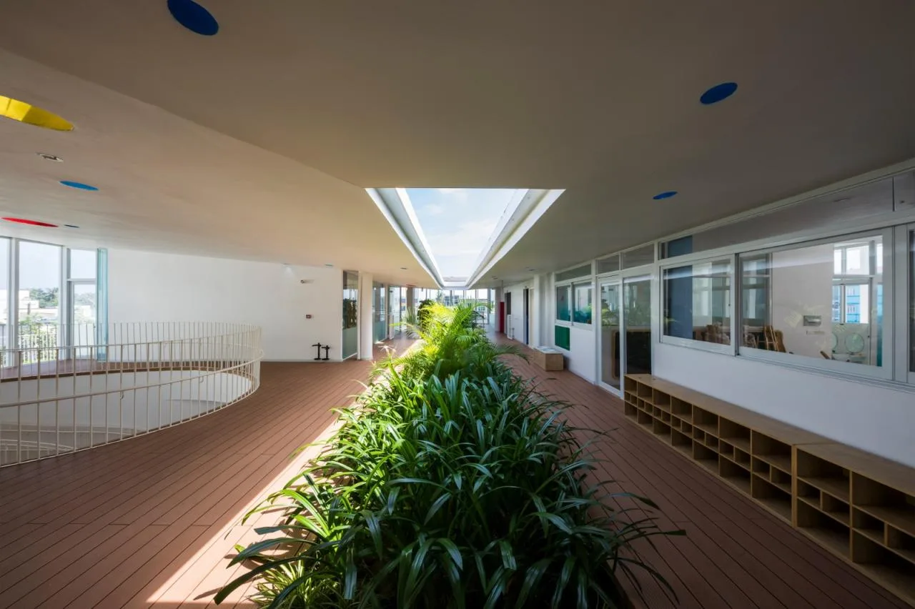 BIM Architecture | Secret Base Under the Mountain Slope: TTC Elite Ben Tre Kindergarten/KIENTRUC O