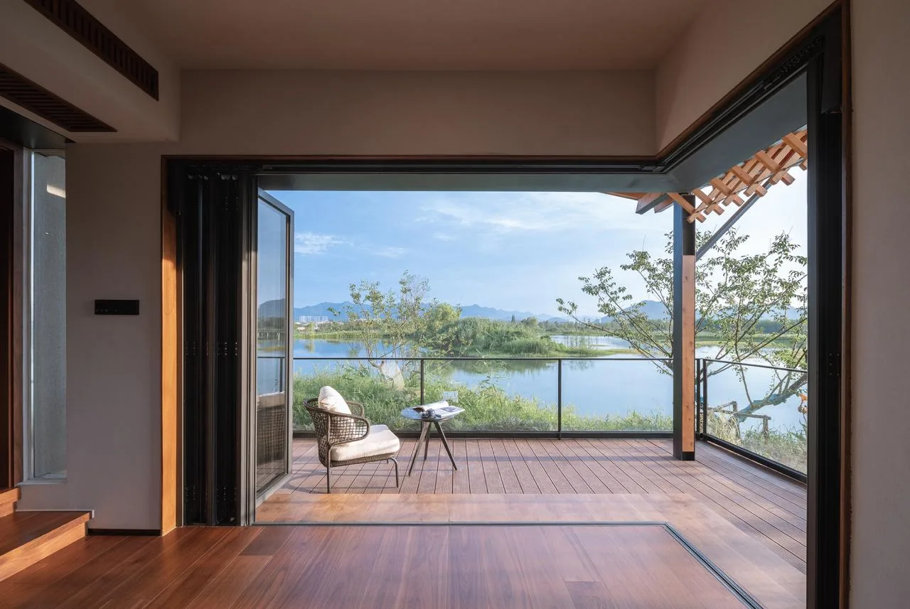 BIM Architecture | Fuyang Yangpi Lake Wetland Ecological Hotel/Jianlin Architecture