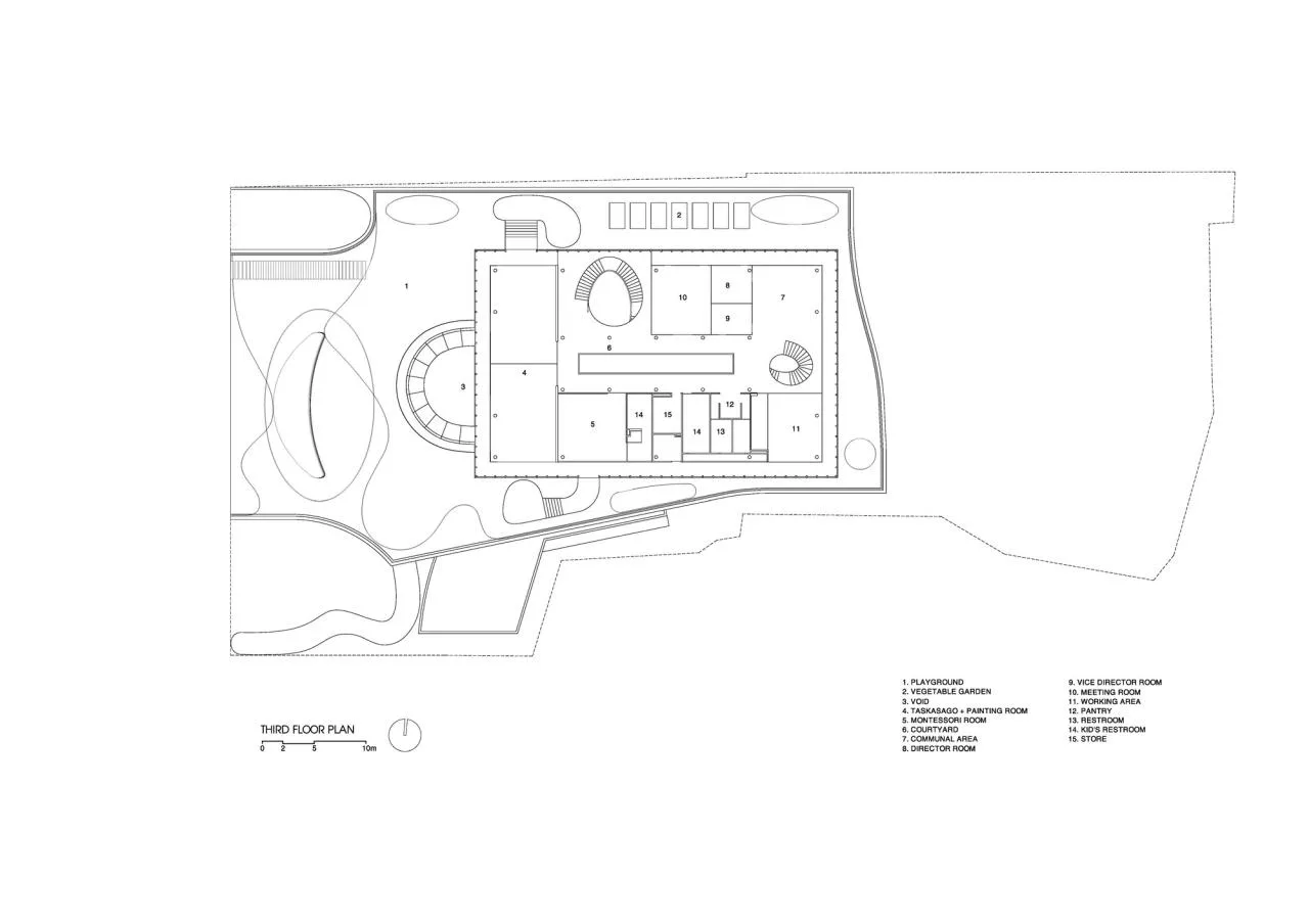 BIM Architecture | Secret Base Under the Mountain Slope: TTC Elite Ben Tre Kindergarten/KIENTRUC O