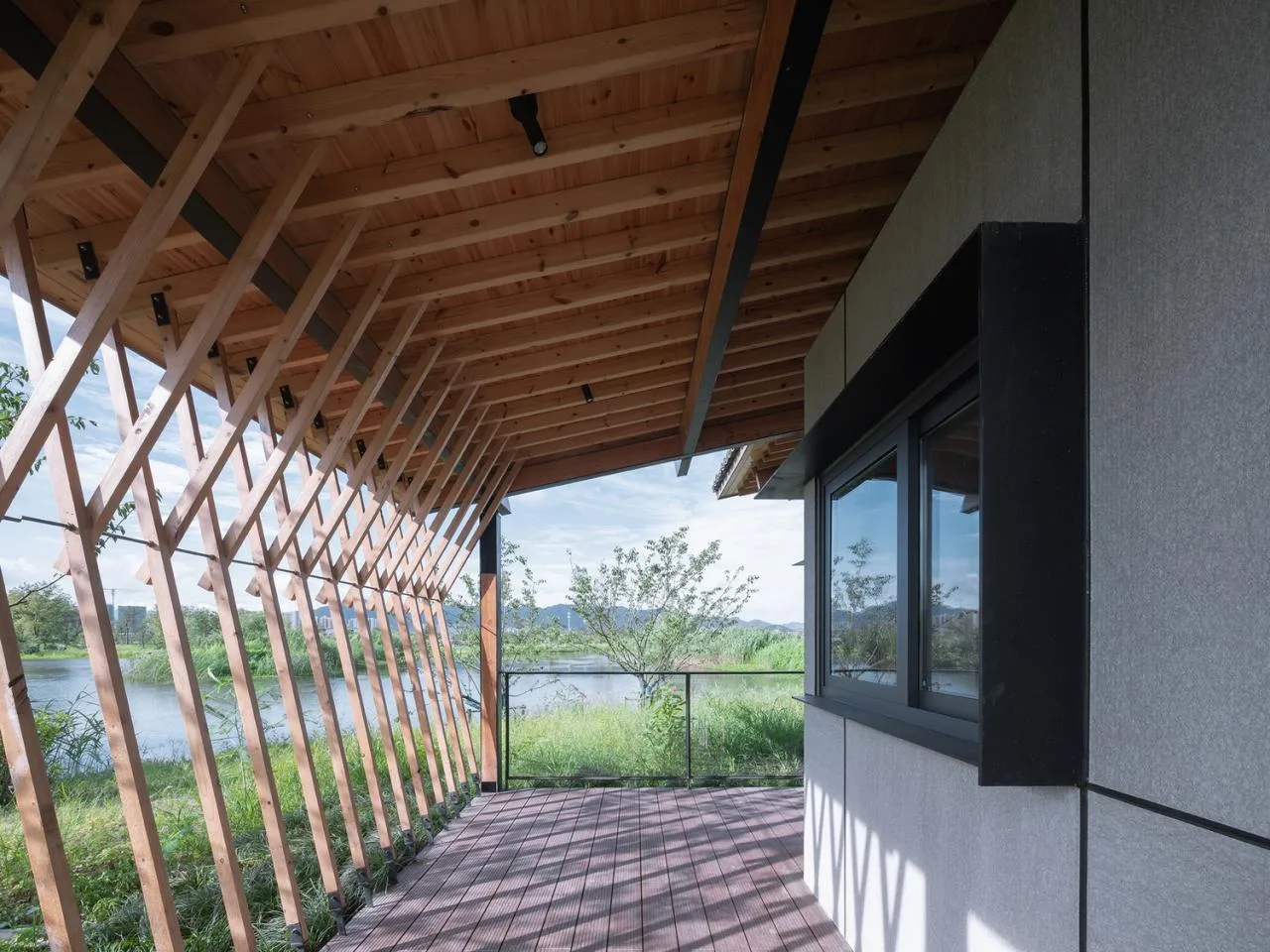 BIM Architecture | Fuyang Yangpi Lake Wetland Ecological Hotel/Jianlin Architecture