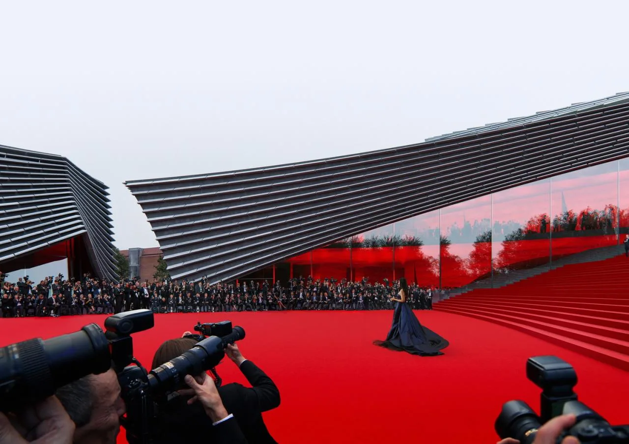 BIM Architecture | Ceramic Layers, Competition Proposal for 'CAMERIMAGE European Film Center' by Kengo Kuma
