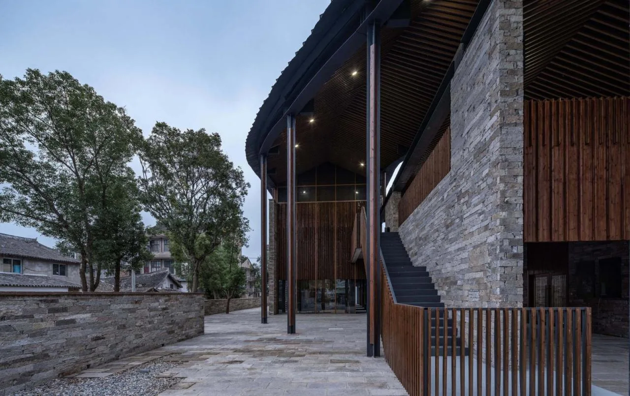 BIM Architecture | Xiaowufen Village Cultural Hall/Garden Architecture Landscape