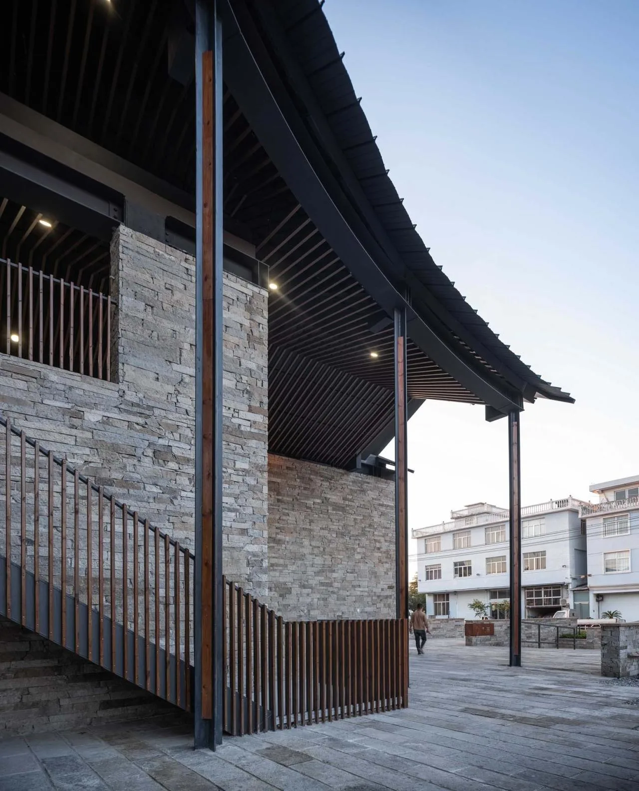 BIM Architecture | Xiaowufen Village Cultural Hall/Garden Architecture Landscape