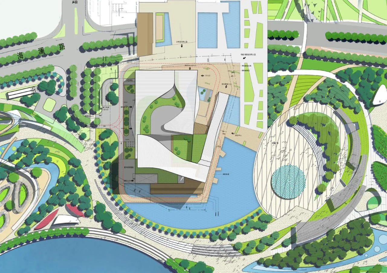 BIM Architecture | Shenzhen Bao'an Cultural District Performing Arts Center/Yan Xunqi Architectural Firm