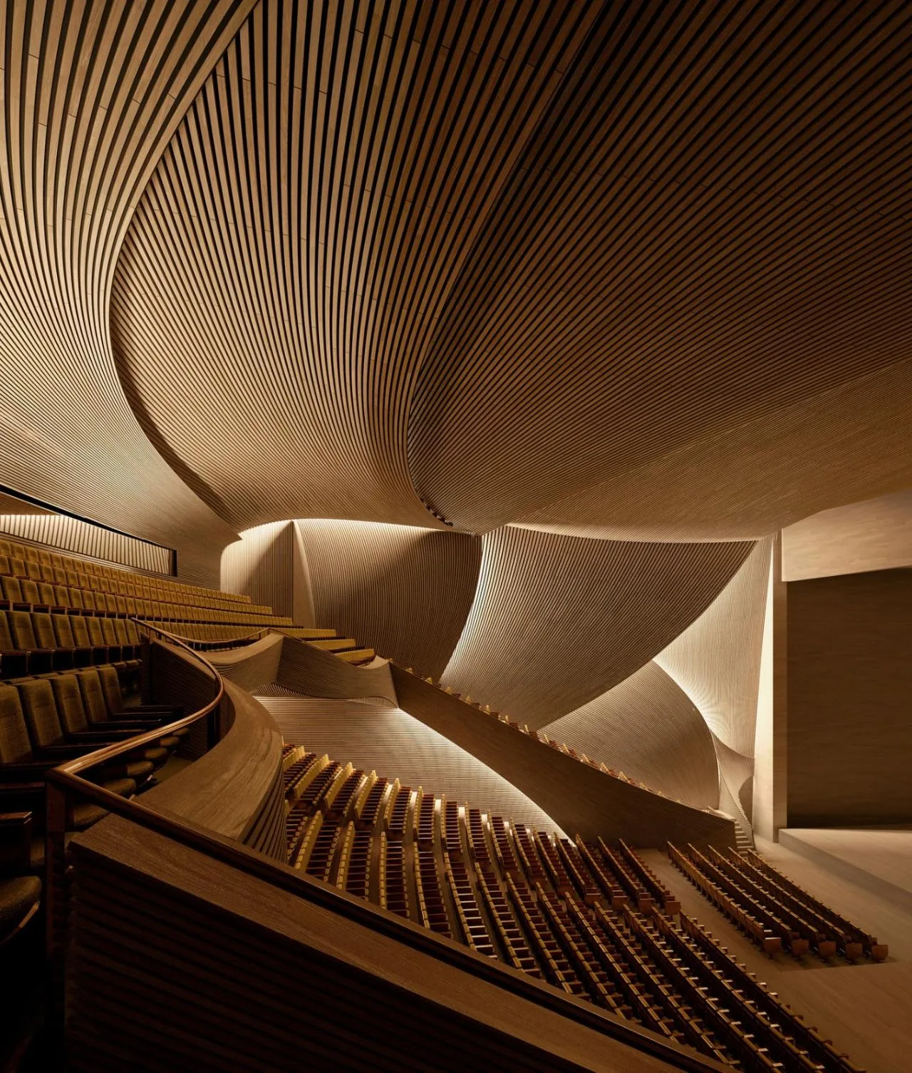 BIM Architecture | Ceramic Layers, Competition Proposal for 'CAMERIMAGE European Film Center' by Kengo Kuma