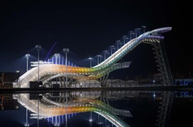 BIM Architecture: Shougang Ski Jumping Center by Tsinghua University Design Institute-BIM WORLD