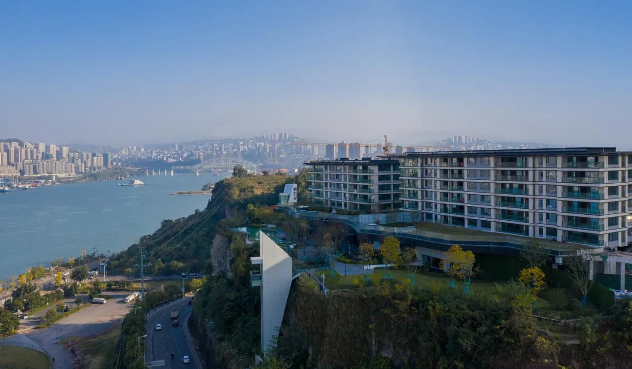 BIM Architecture | Urban Life Experience Hall on Cliff Top - Wanzhou Yongjiang Riverside Exhibition Center/AOE Construction Team