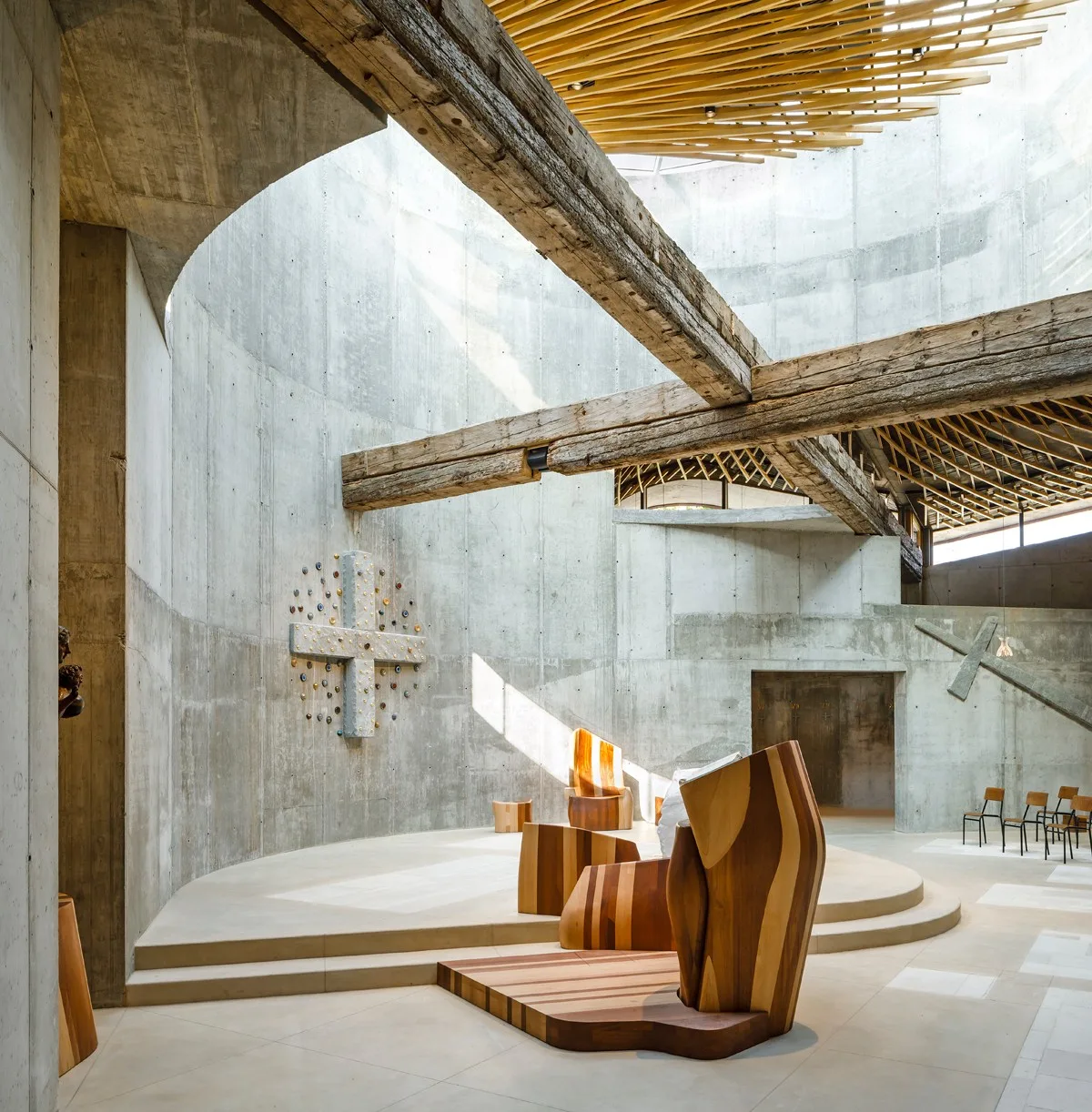 BIM Architecture | Suspended Roof: Church and Diocese Complex/Miralles Tagliabue EMBT