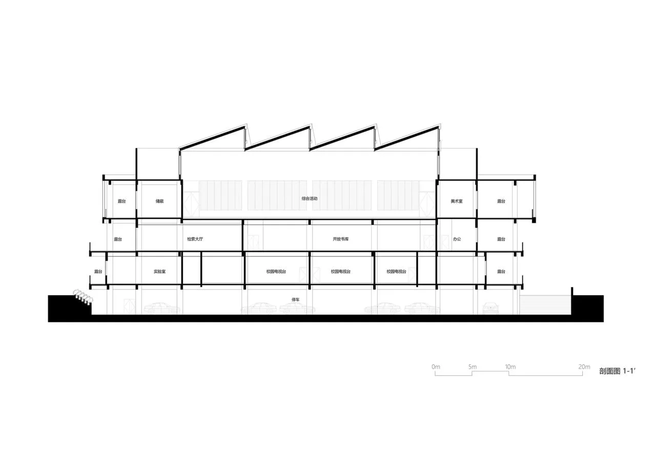 BIM Architecture | Yihuang No.1 Middle School Comprehensive Building/By Building