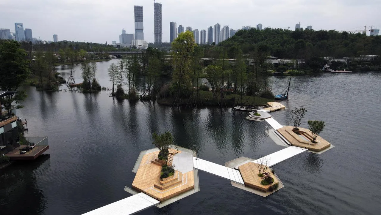 BIM Architecture | Chengdu Luhu Sky Floating Island/unarchitecte