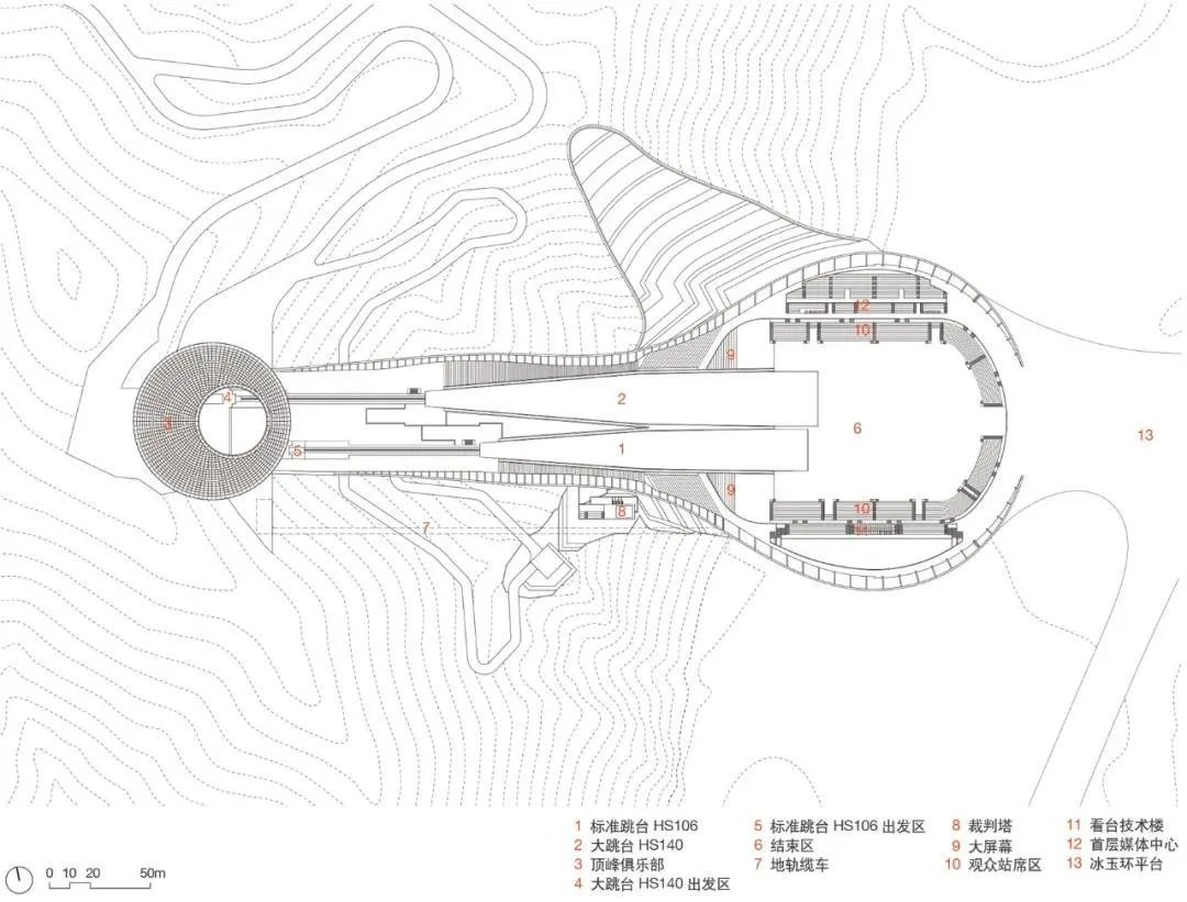 BIM Architecture | National Ski Jumping Center/THAD Tsinghua University Architectural Design and Research Institute