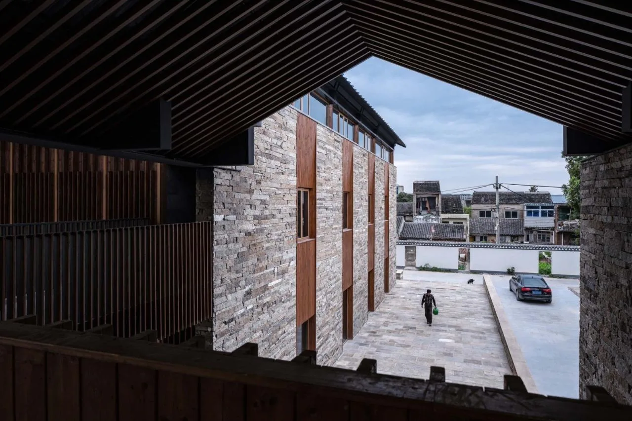BIM Architecture | Xiaowufen Village Cultural Hall/Garden Architecture Landscape