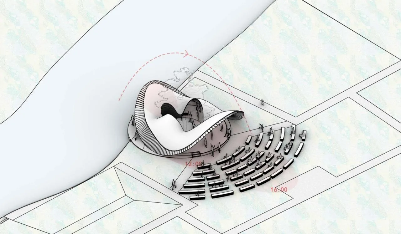 BIM Architecture | Huahai Bamboo Pavilion, City Park acupuncture and moxibustion Renewal/Vertical Beam Club+School of Architecture of South China University of Technology