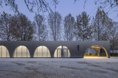 BIM Architecture: Beijing Olympic Forest Park Runner Service Station by TEMP Architectural Design Studio-BIM WORLD