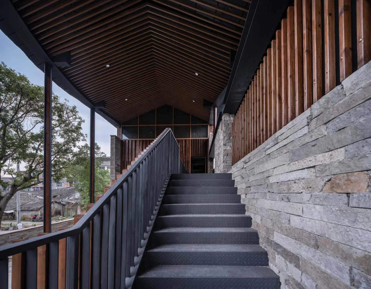 BIM Architecture | Xiaowufen Village Cultural Hall/Garden Architecture Landscape