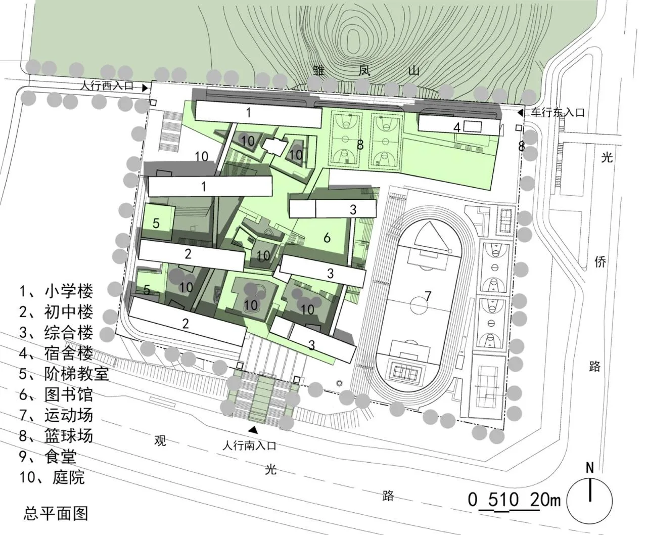 BIM Architecture | Phoenix School in Guangming New District, Shenzhen / 'Zhong Zhong + Zhong Bo Bo' Studio of Shenzhen University Architectural Design and Research Institute