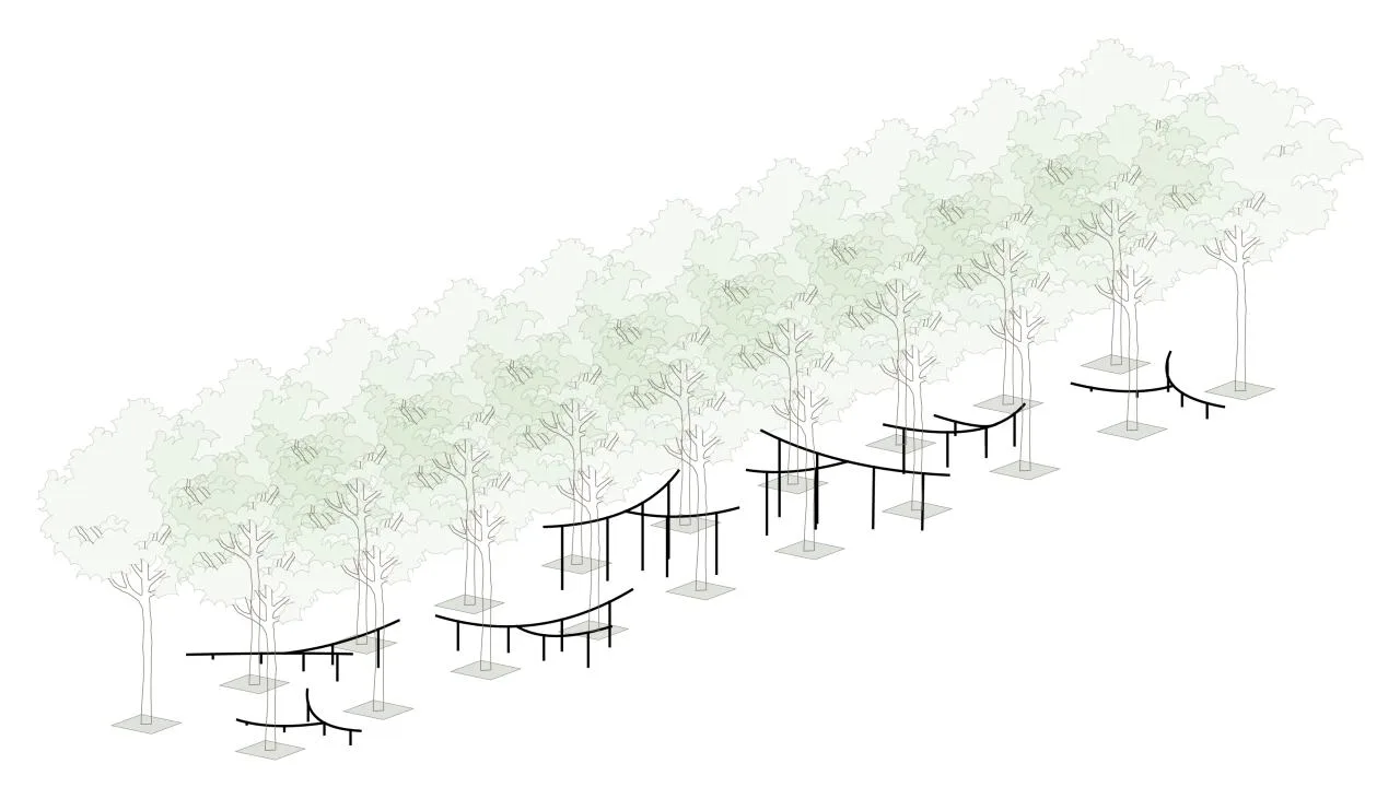 BIM Architecture | Beijing Olympic Forest Park Runner Service Station/TEMP Architectural Design Studio