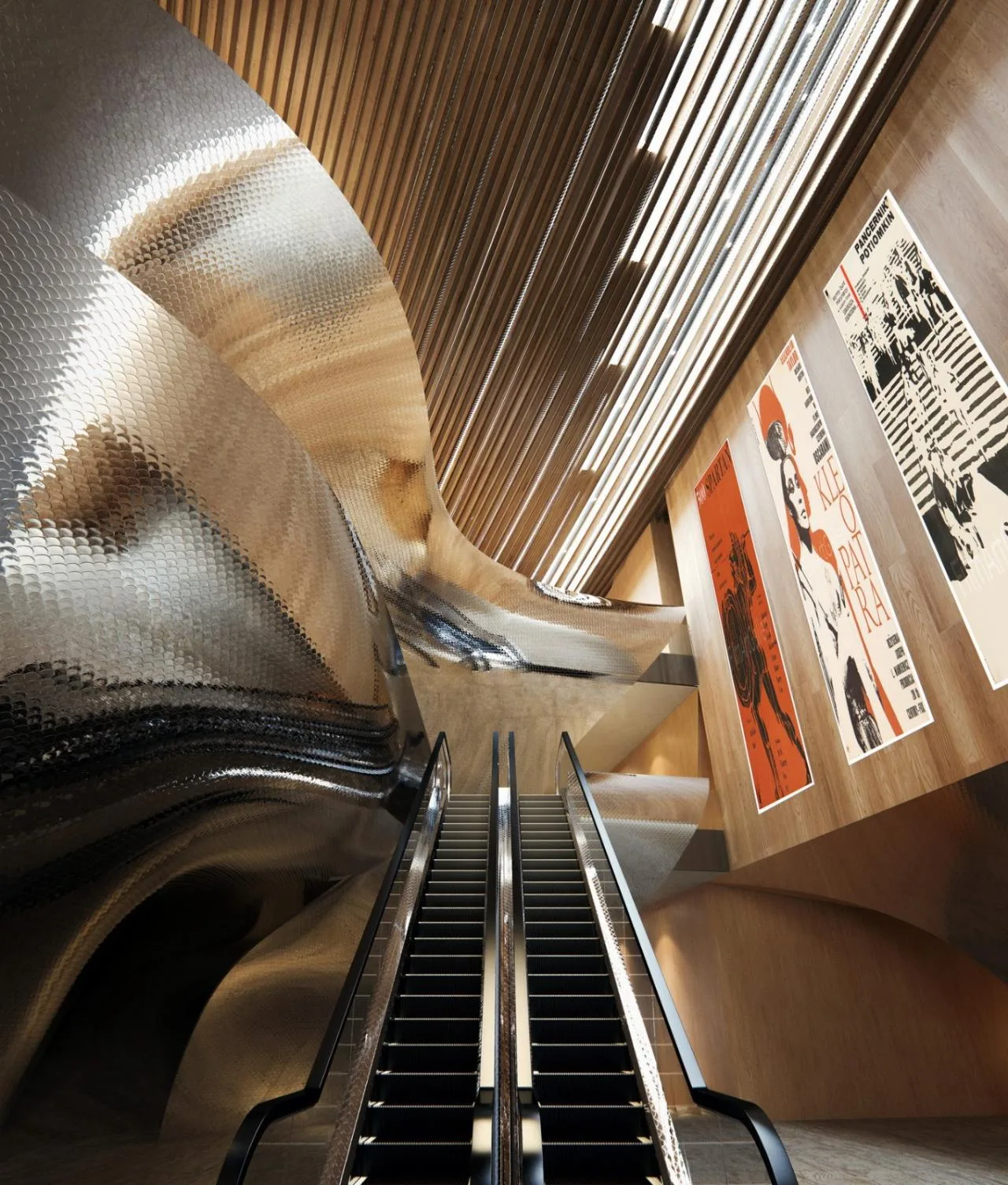 BIM Architecture | Ceramic Layers, Competition Proposal for 'CAMERIMAGE European Film Center' by Kengo Kuma