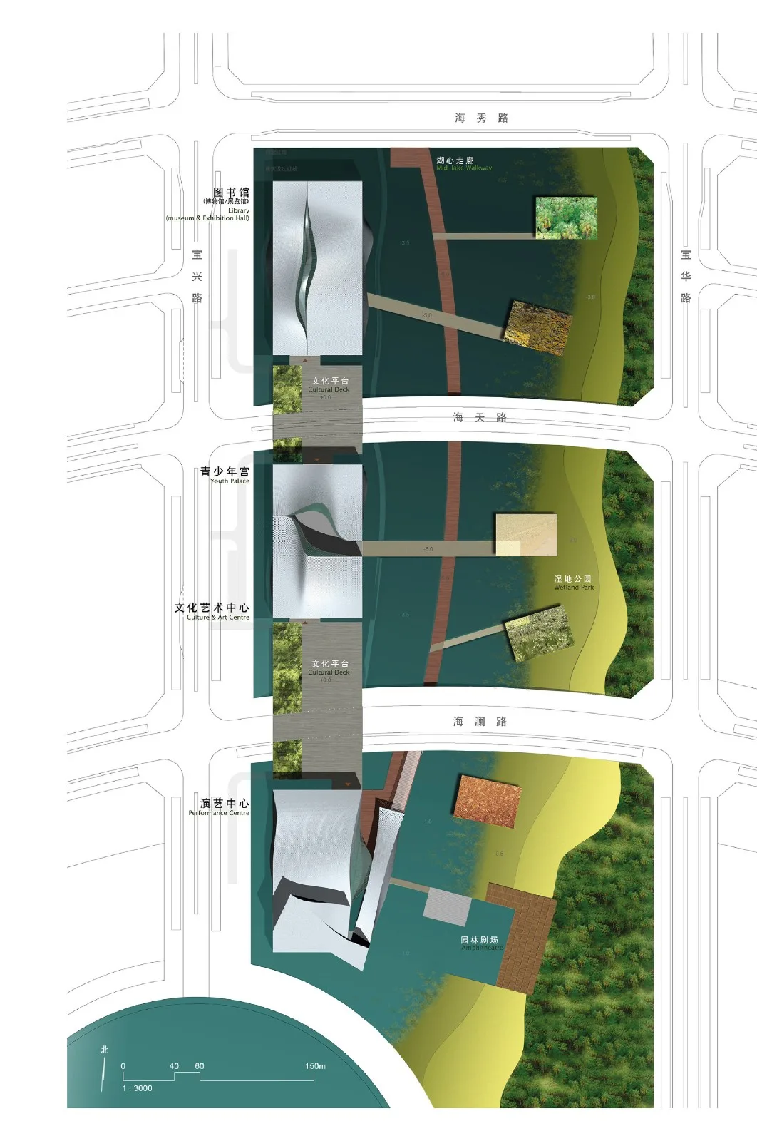BIM Architecture | Shenzhen Bao'an Cultural District Performing Arts Center/Yan Xunqi Architectural Firm