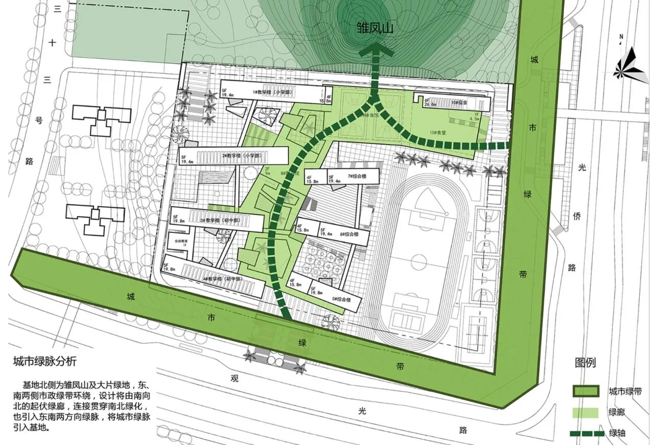 BIM Architecture | Phoenix School in Guangming New District, Shenzhen / 'Zhong Zhong + Zhong Bo Bo' Studio of Shenzhen University Architectural Design and Research Institute