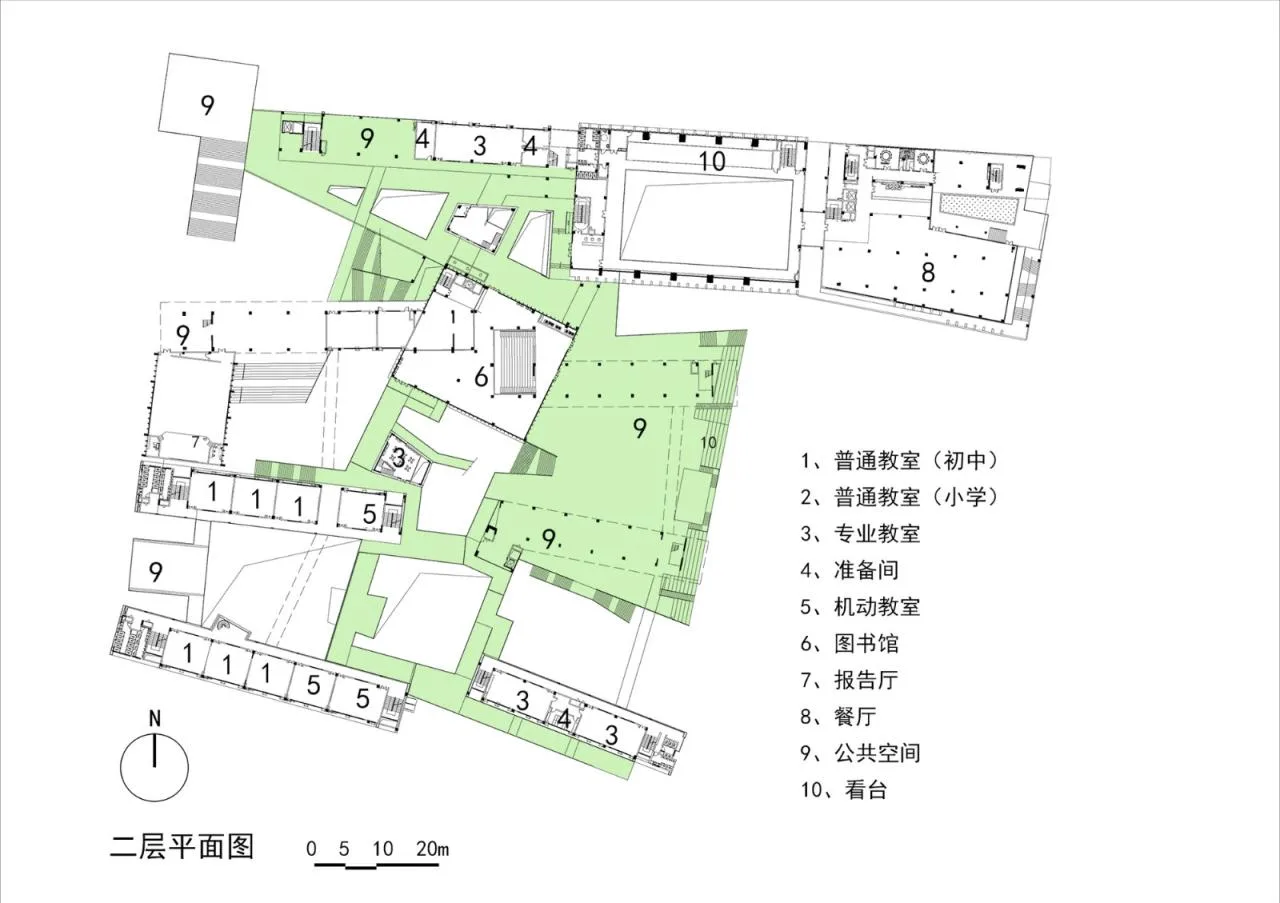 BIM Architecture | Phoenix School in Guangming New District, Shenzhen / 'Zhong Zhong + Zhong Bo Bo' Studio of Shenzhen University Architectural Design and Research Institute