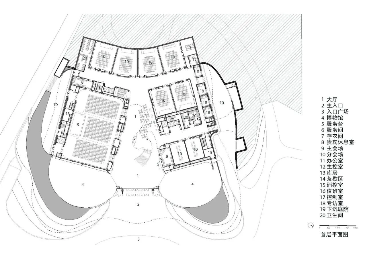 BIM architecture | Tent under the snow capped mountains | MAD design permanent venue for Yabuli Entrepreneur Forum completed