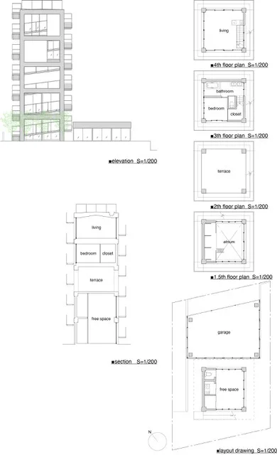 BIM Architecture | Slope Surrounding Architecture, Hunum-Y Home/KANIUE