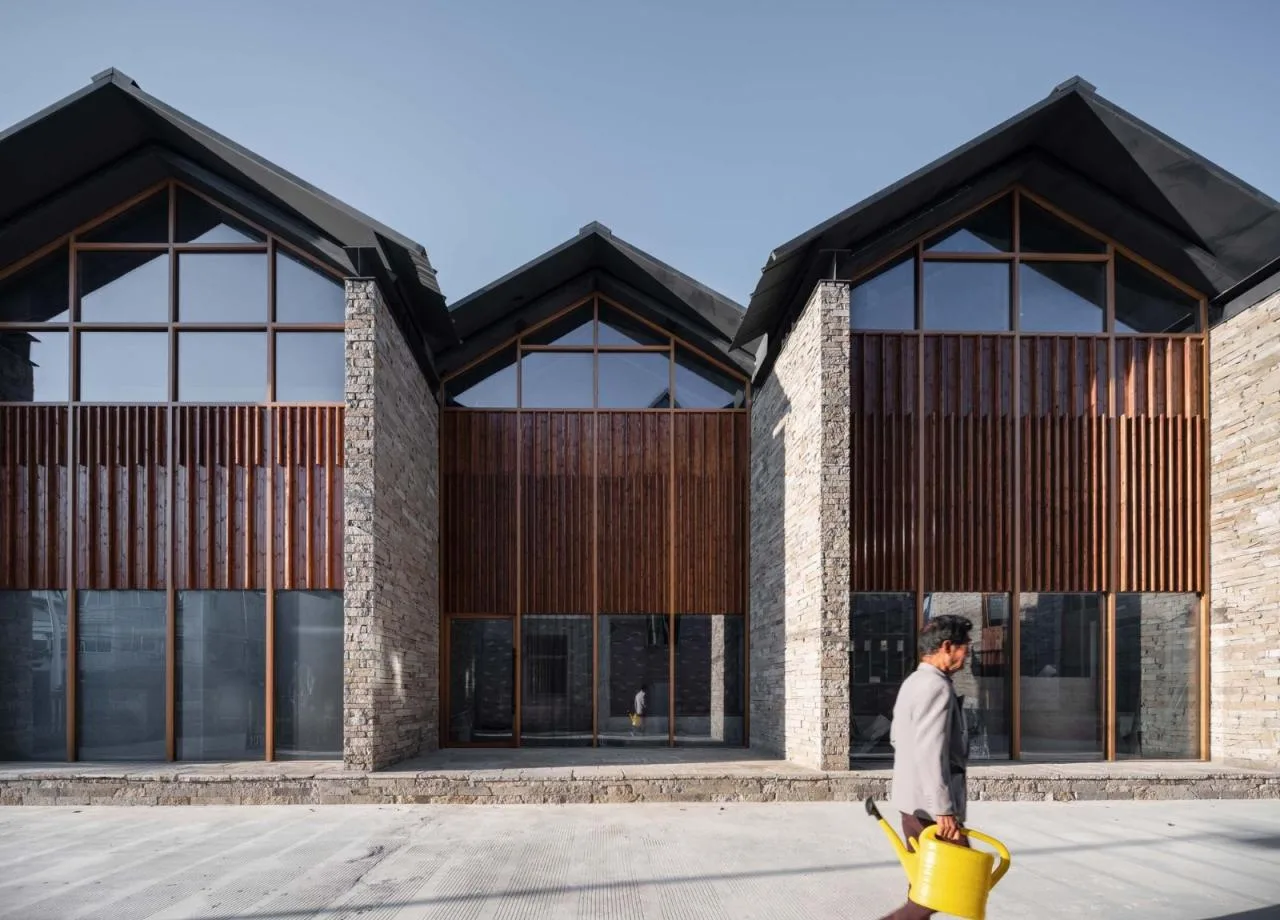 BIM Architecture | Xiaowufen Village Cultural Hall/Garden Architecture Landscape