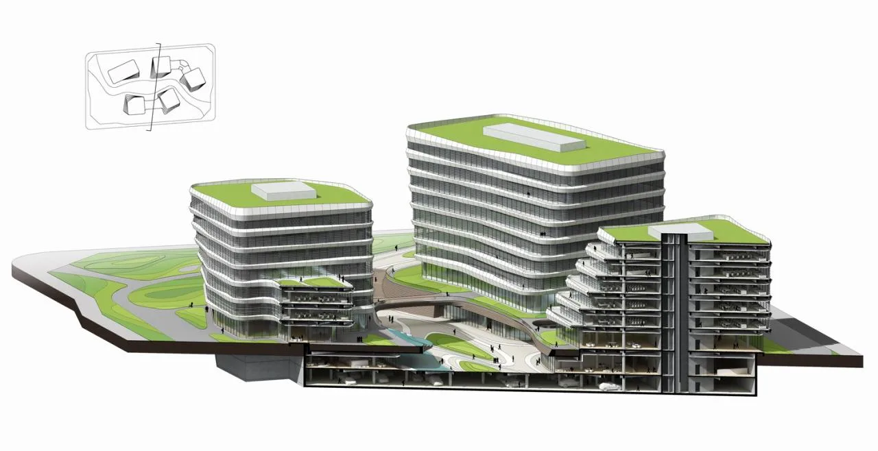 BIM Architecture | Xishan Zhigu - Beijing Collaborative Innovation Park/CAA Architecture Firm