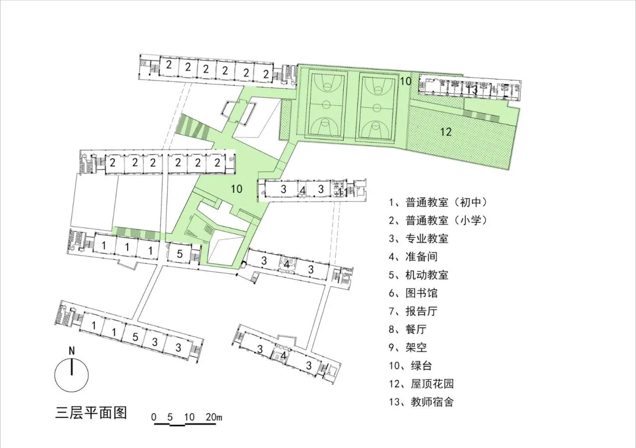 BIM Architecture | Phoenix School in Guangming New District, Shenzhen / 'Zhong Zhong + Zhong Bo Bo' Studio of Shenzhen University Architectural Design and Research Institute