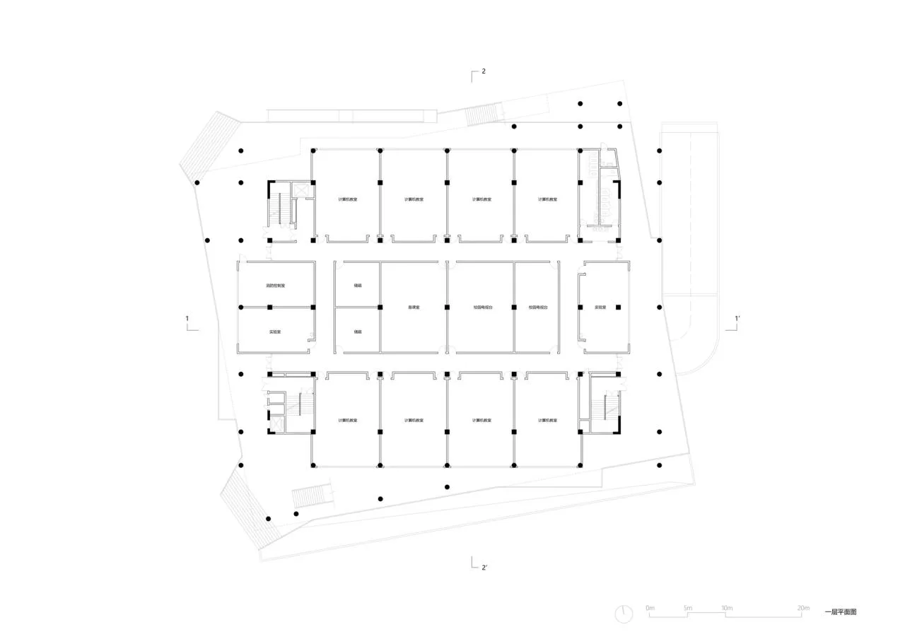 BIM Architecture | Yihuang No.1 Middle School Comprehensive Building/By Building
