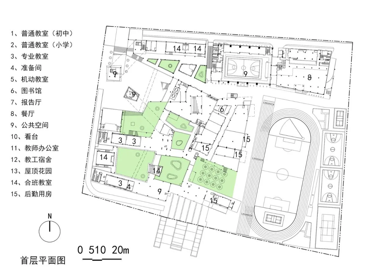 BIM Architecture | Phoenix School in Guangming New District, Shenzhen / 'Zhong Zhong + Zhong Bo Bo' Studio of Shenzhen University Architectural Design and Research Institute