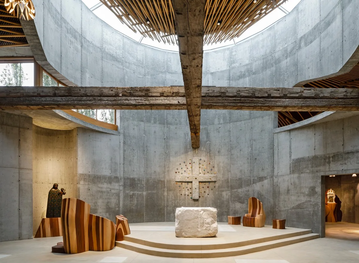 BIM Architecture | Suspended Roof: Church and Diocese Complex/Miralles Tagliabue EMBT