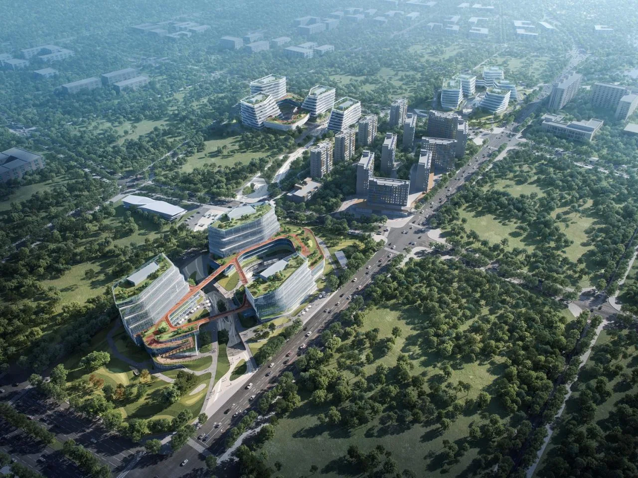 BIM Architecture | Xishan Zhigu - Beijing Collaborative Innovation Park/CAA Architecture Firm