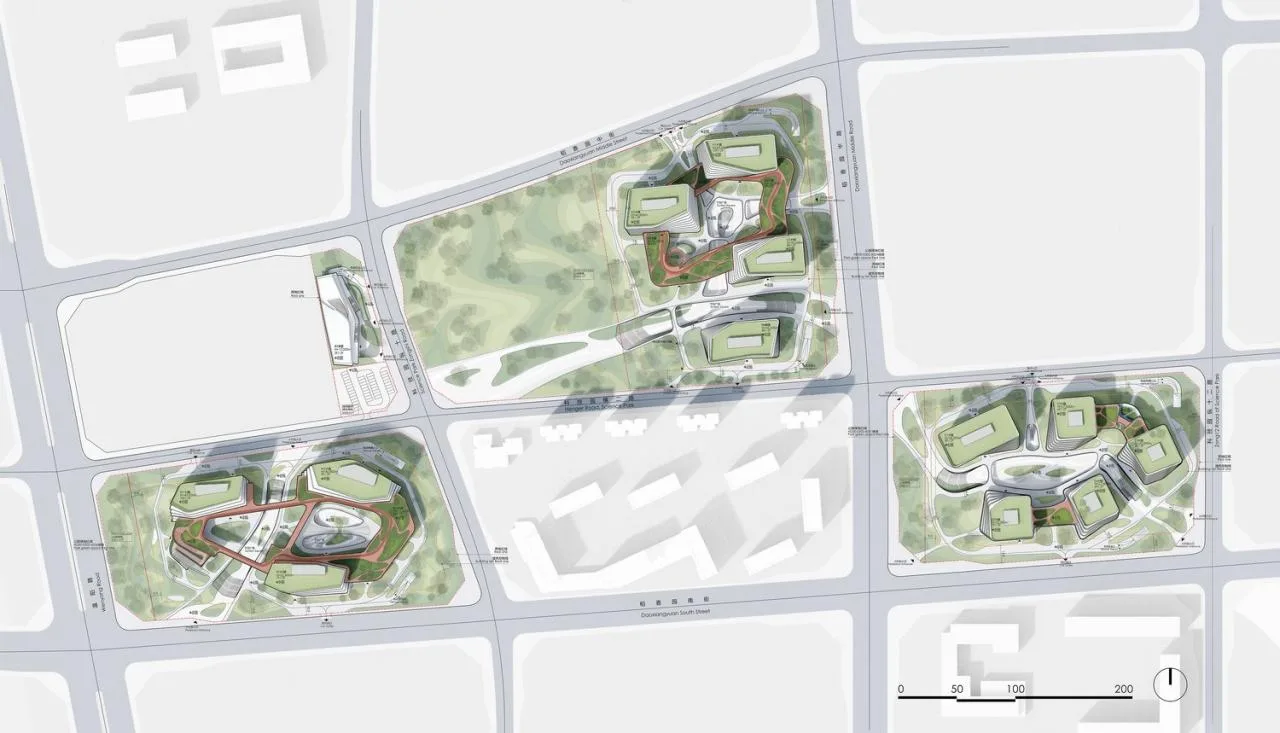 BIM Architecture | Xishan Zhigu - Beijing Collaborative Innovation Park/CAA Architecture Firm